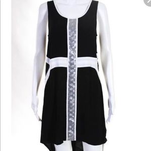 MinkPink dress with slight hi-low w/sequins